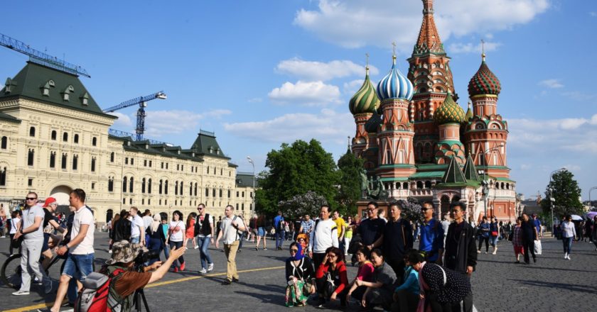 В Москве рекордное число туристов