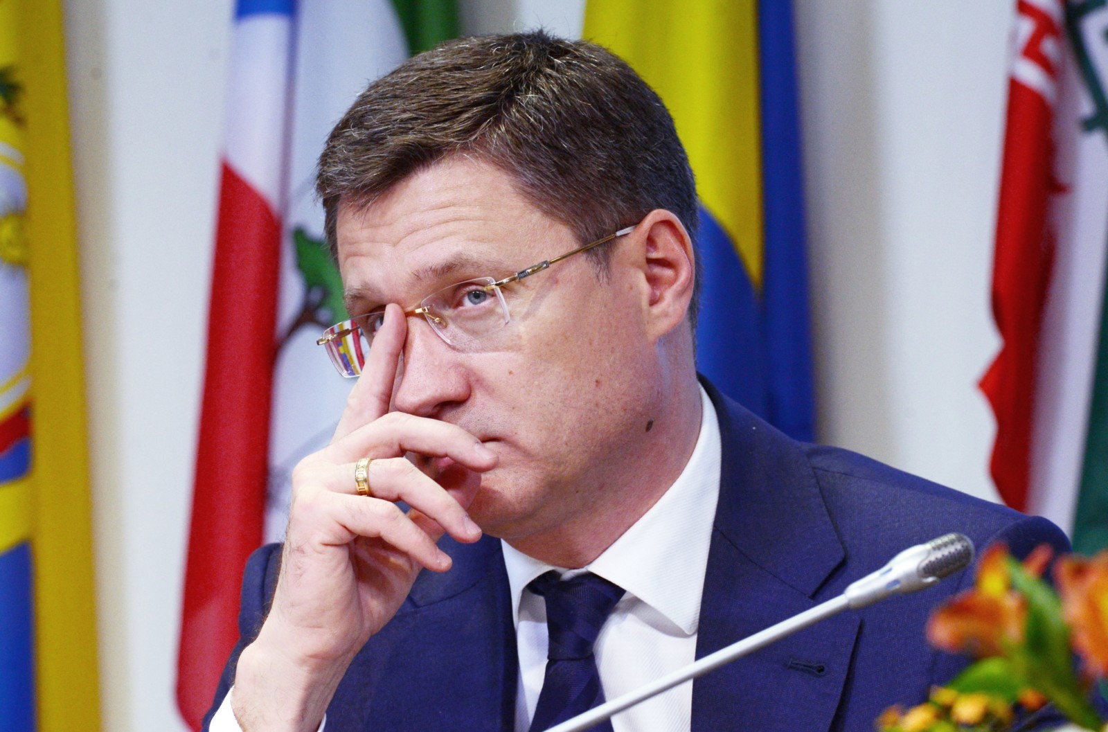 Министр энергетики РФ Александр Новак на пресс-конференции по итогам заседания стран-участниц соглашения о сокращении добычи нефти ОПЕК+ в Вене. Алексей Витвицкий / РИА Новости