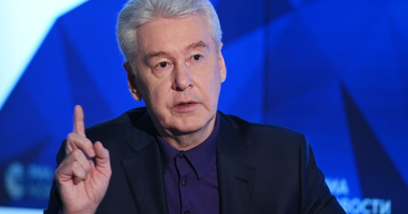 Мэр Москвы Сергей Собянин во время интервью генеральному директору МИА "Россия сегодня" Дмитрию Киселеву. Владимир Трефилов / РИА Новости