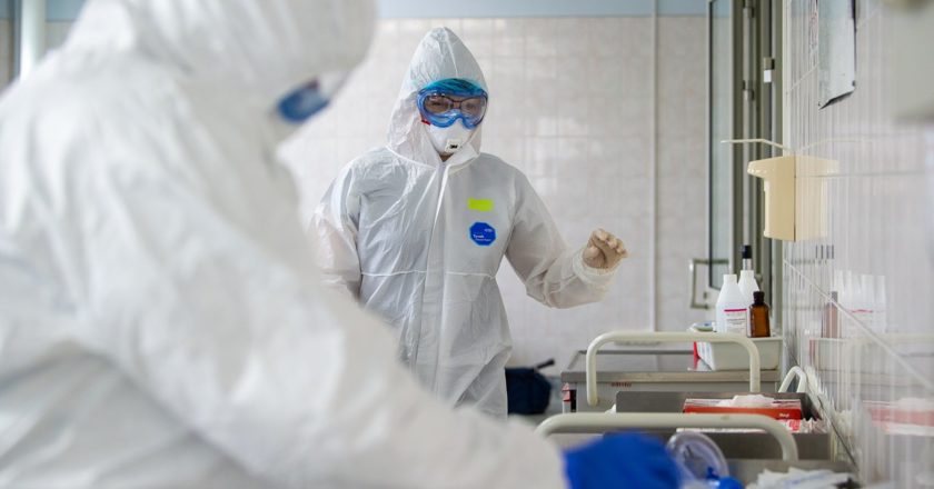 Стационар на базе городской клинической больницы №31, открытый для лечения заразившихся коронавирусом. Изображение является раздаточным материалом, предоставлено третьей стороной. Только редакционное использование. Запрет на архивирование, коммерческое использование, рекламную кампанию. Денис Гришкин / Пресс-служба мэра и правительства Москвы