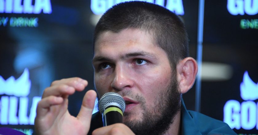 Российский чемпион UFC в лёгком весе Хабиб Нурмагомедов. Евгений Одиноков / РИА Новости