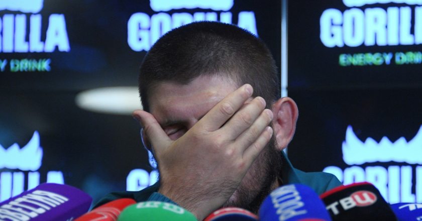 Российский чемпион UFC в лёгком весе Хабиб Нурмагомедов. Евгений Одиноков / РИА Новости