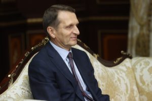 Директор Службы внешней разведки РФ Сергей Нарышкин. Фото: БелТА