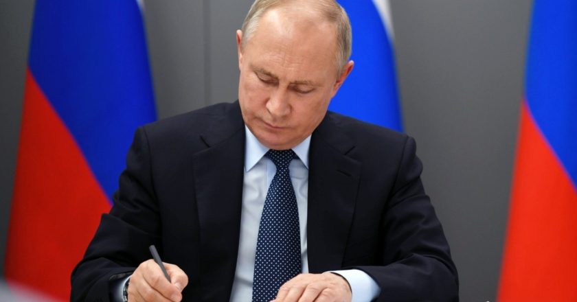 Президент РФ Владимир Путин. Алексей Никольский / РИА Новости