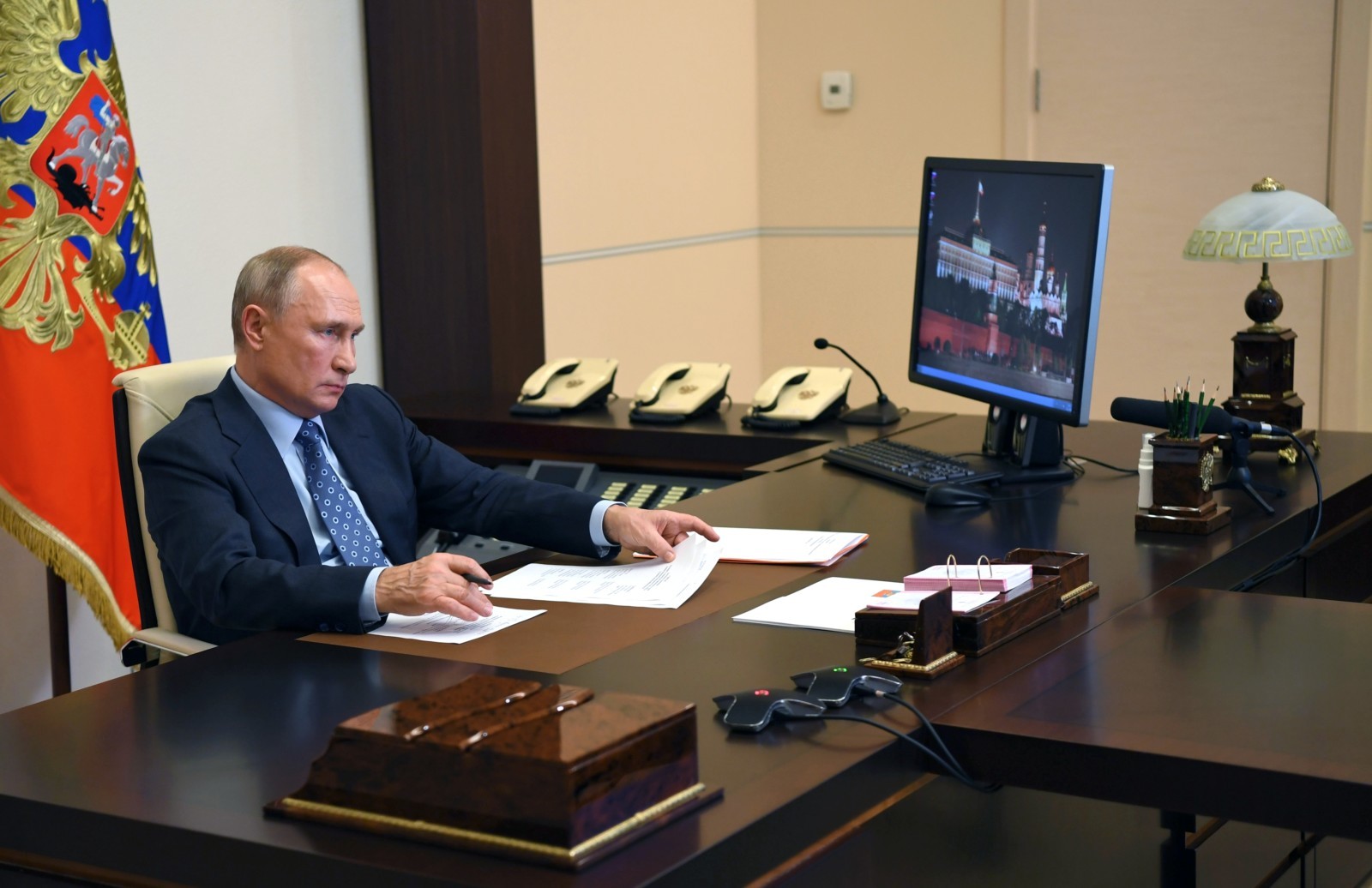 Президент РФ Владимир Путин. Алексей Никольский / РИА Новости