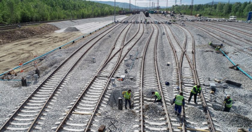 Горочный пост по роспуску железнодорожных вагонов, построенный в рамках строительства второй очереди Байкало-Амурской магистрали в городе Тында Амурской области. Павел Львов / РИА Новости