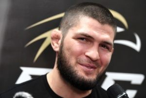Владелец лиги EAGLE FC, бывший чемпион UFC в лёгком весе Хабиб Нурмагомедов. Максим Богодвид / РИА Новости