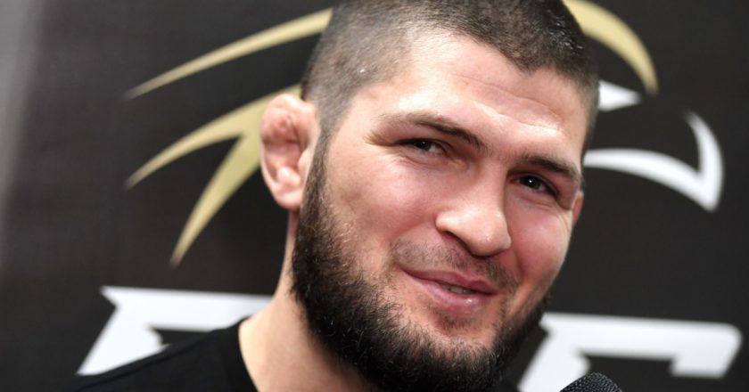 Владелец лиги EAGLE FC, бывший чемпион UFC в лёгком весе Хабиб Нурмагомедов. Максим Богодвид / РИА Новости