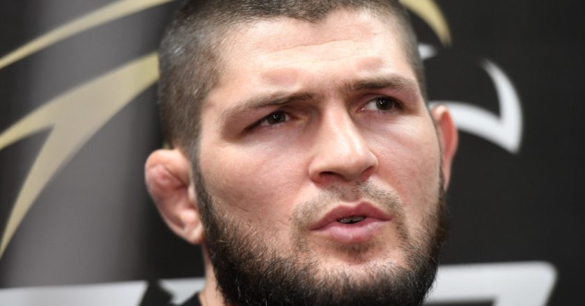 Владелец лиги EAGLE FC, бывший чемпион UFC в лёгком весе Хабиб Нурмагомедов. Максим Богодвид / РИА Новости