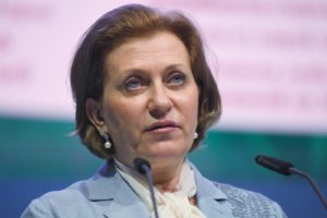 Руководитель Федеральной службы по надзору в сфере защиты прав потребителей и благополучия человека (Роспотребнадзор) - главный государственный санитарный врач РФ Анна Попова. Илья Питалев / РИА Новости