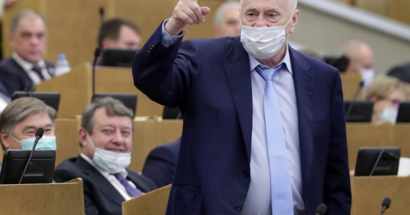 Руководитель фракции ЛДПР в Государственной Думе РФ Владимир Жириновский на пленарном заседании Государственной Думы РФ. Пресс-служба Государственной Думы РФ