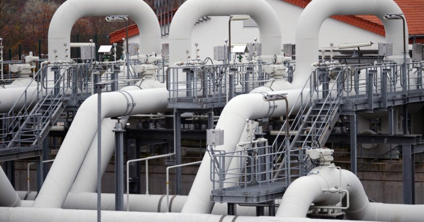 Газокомпрессорная станция Gascade в Айслебене - станция на пути транспортировки российского газа в Европу. Алексей Витвицкий / РИА Новости