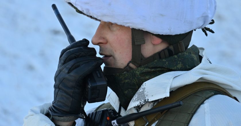 Военнослужащий во время совместных учений России и Белоруссии "Союзная решимость-2022" на полигоне "Гожский" в Гродненской области. Виктор Толочко / Sputnik